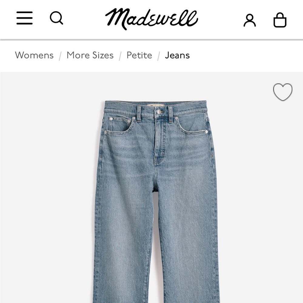 Madewell 90s Straight, Petite